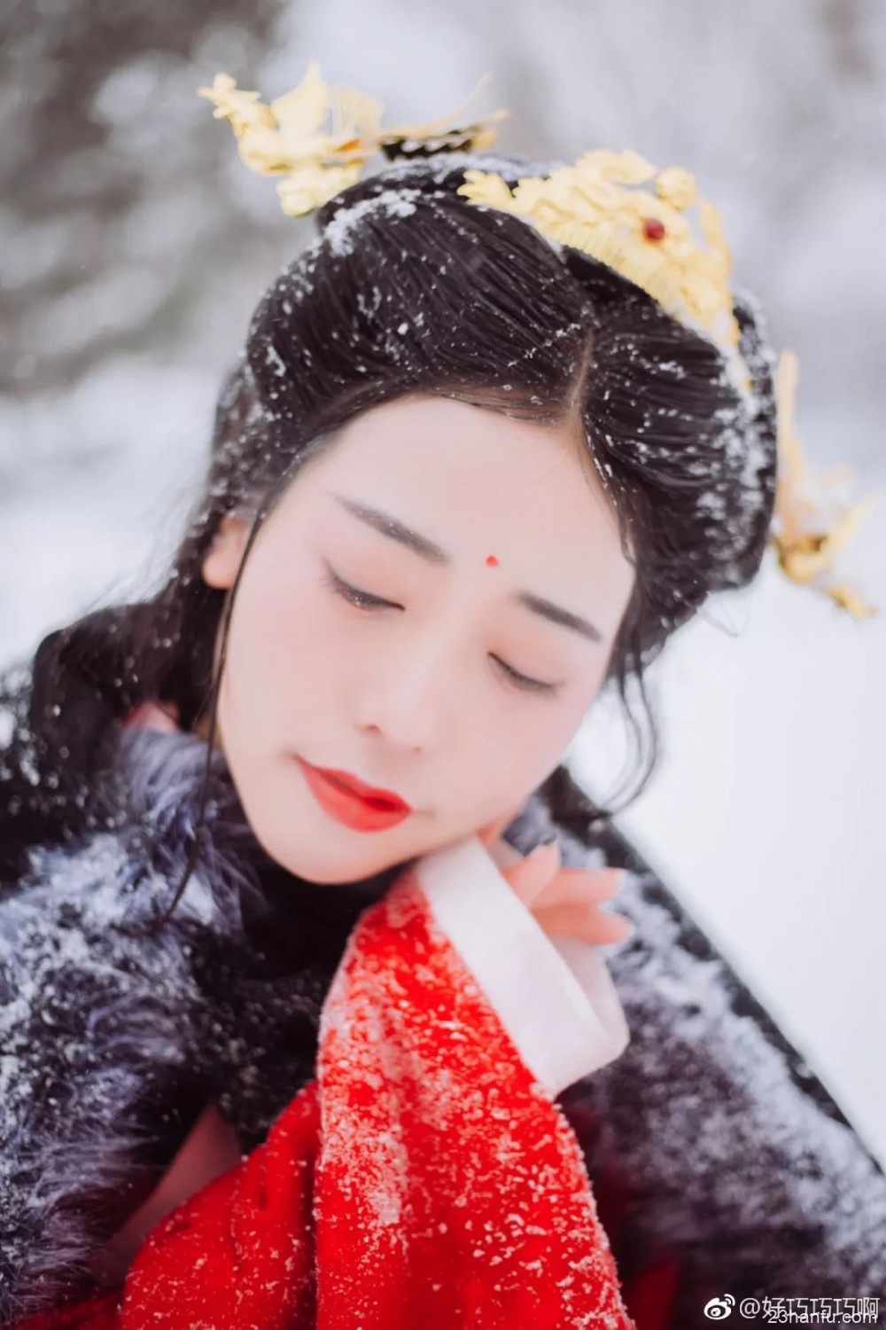 【汉服小仙女】霜雪吹满头，也算是白首。
